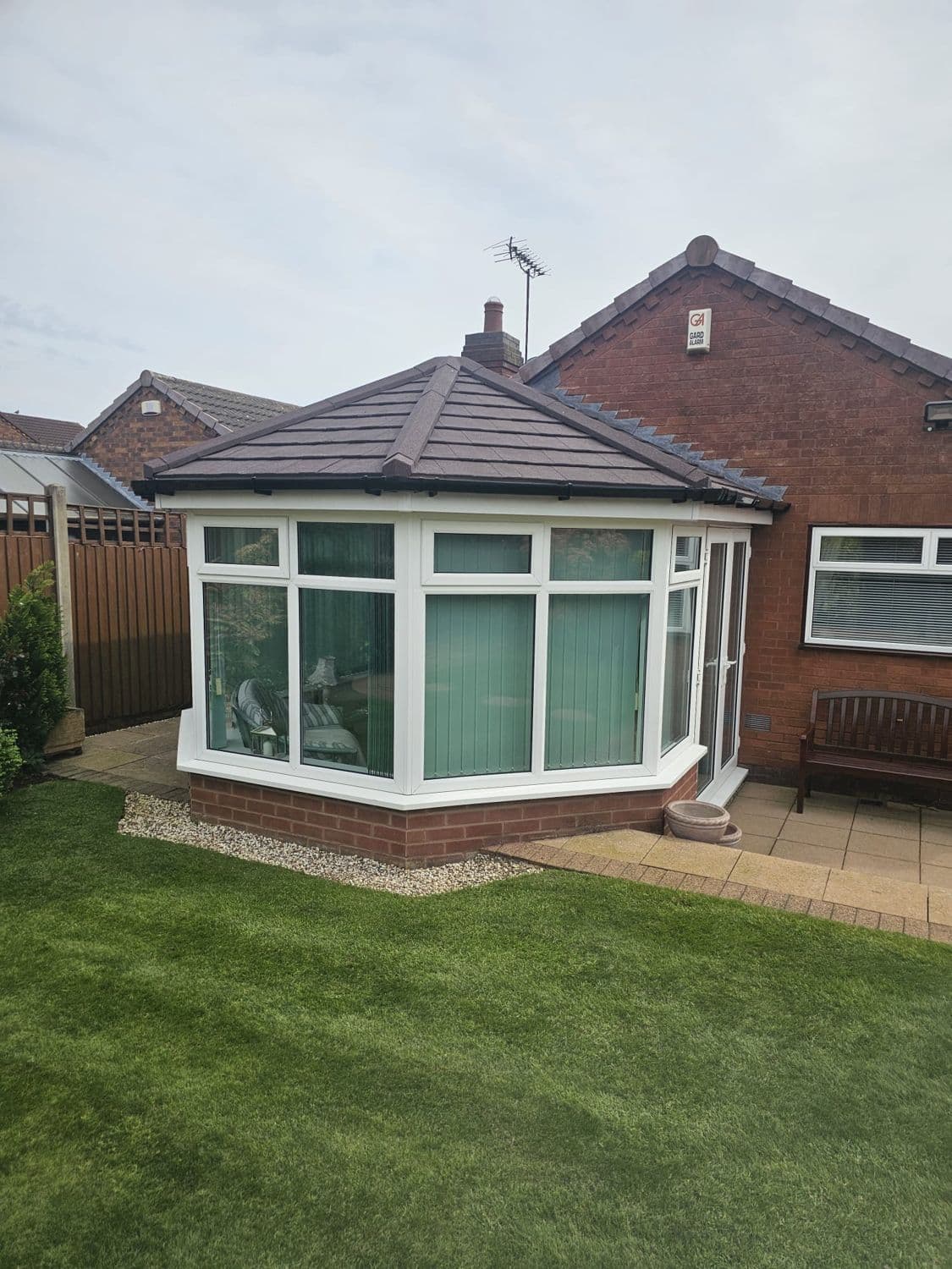 Home with its conservatory re-roofed by WeatherTech Roofing
