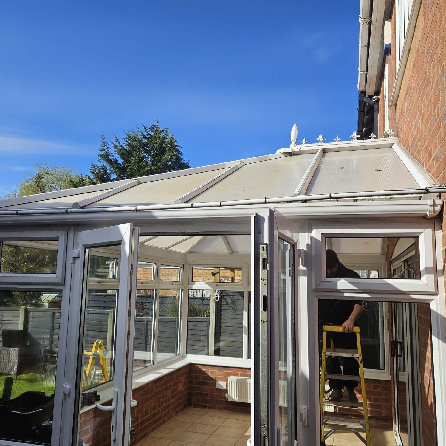 Warm, light conservatory room after a WeatherTech tiled warm-roof conversion
