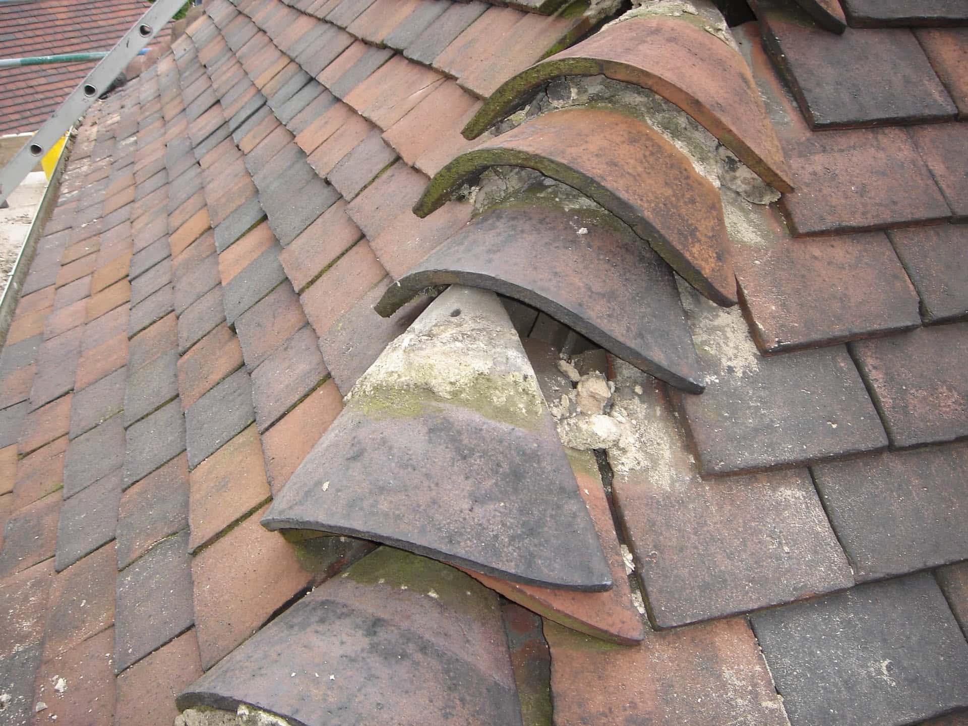 Tiled roof and chimney leadwork weatherproofed against the British weather